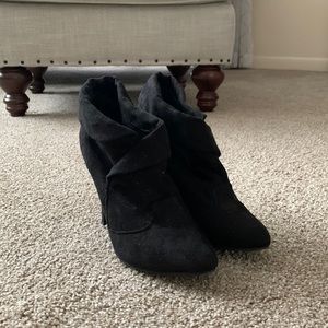 Black Charlotte Russe Heeled Booties